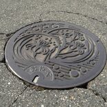 他県のマンホールがなぜ？　農業排水施設向け、応急で仮置きのままか