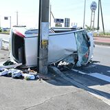 佐野の国道で車同士が衝突