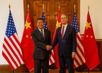 米中閣僚級、２日目の協議へ