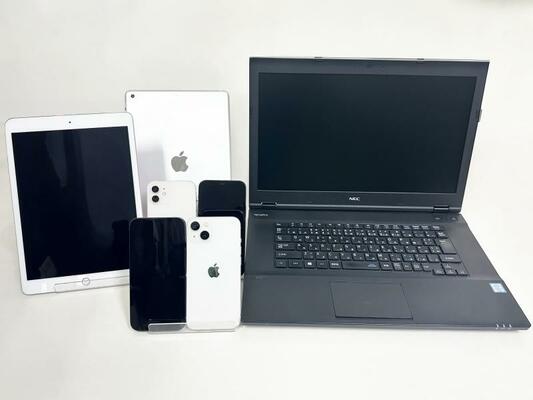 人気の返礼品となっているリユースの電子機器（市提供）