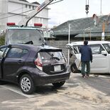 大田原で３台絡む交通事故　１人意識不明