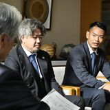 「応援してくれた皆さんのおかげ」　Ｊ３昇格栃木シティが知事表敬