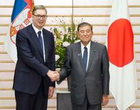 首相、セルビア大統領と会談