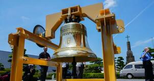浦上天主堂の鐘復元、９日に響く