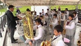 国体での演奏　動画に　矢板の小中学校吹奏楽部　協力隊黒木さんが作成