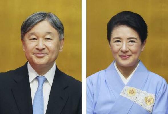 　天皇陛下、皇后さま