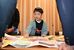 最年少防災士になった市野さん＝５日午後、鹿沼市役所