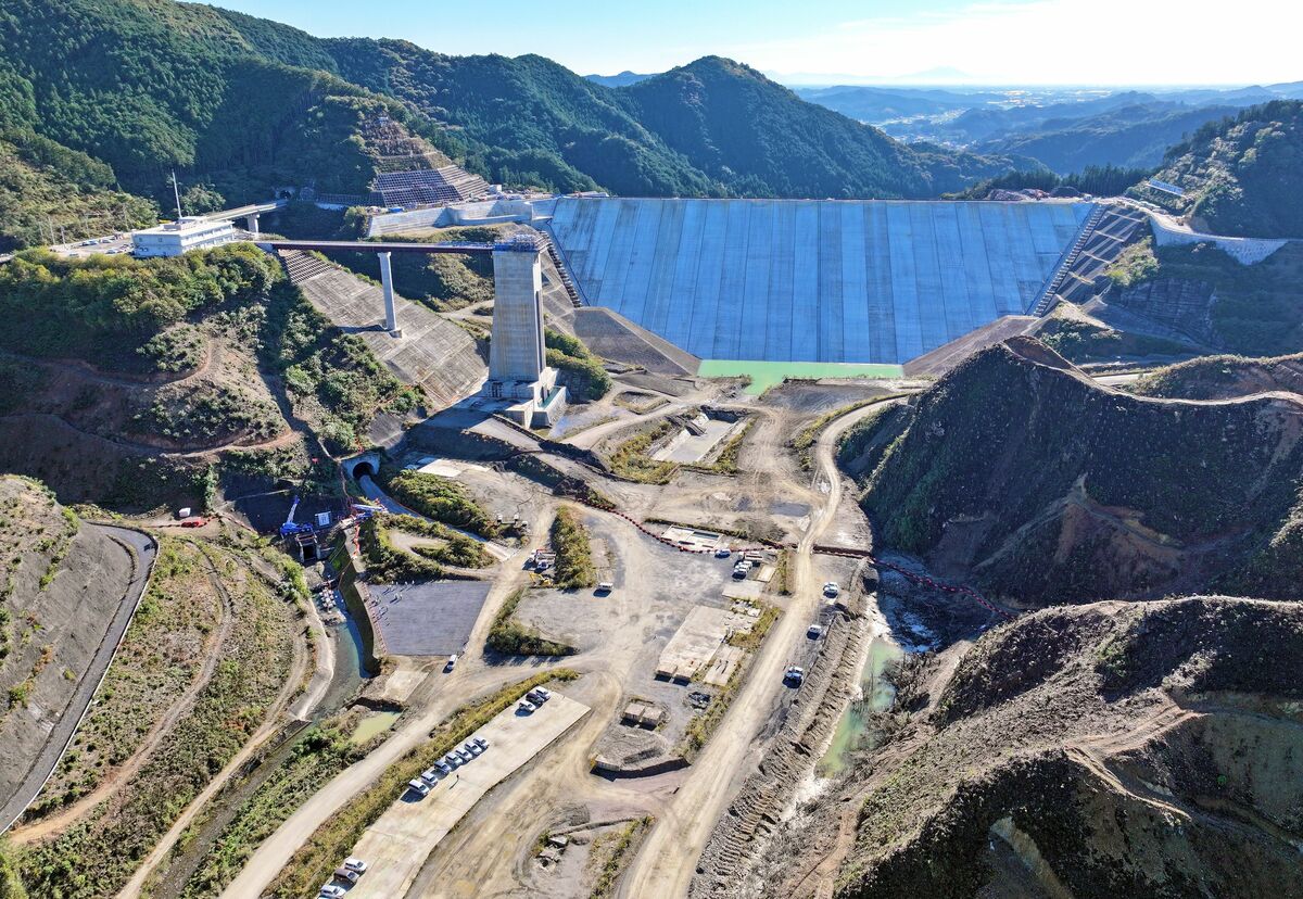 南摩ダムで試験湛水｜WEB写真館 ニュース｜WEB写真館｜下野新聞デジタル