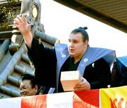 安青錦、都内豆まきで注目度抜群