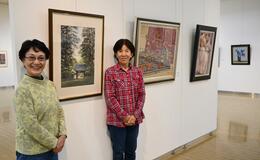 亡き夫、教え子と三人展