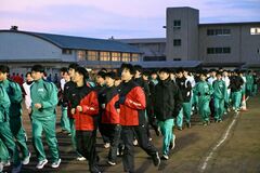 【夕刊】大田原高で伝統の「寒稽古」始まる