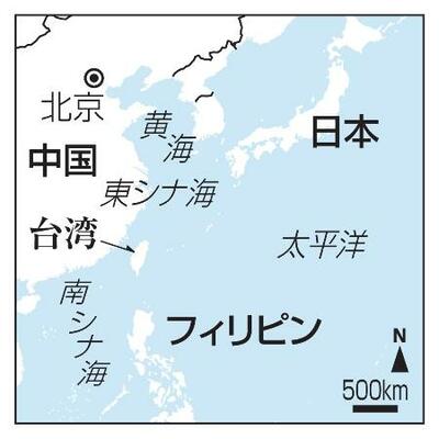 　日本、中国、台湾周辺海域