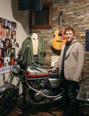 河島英五さんの長男翔馬さん=2日、奈良市