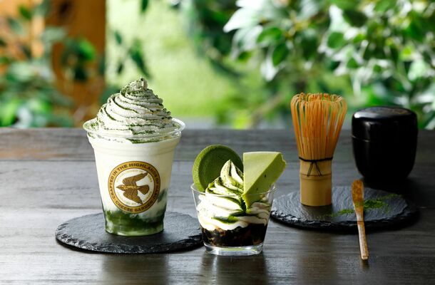 チーズガーデンの一部カフェ併設店で提供される抹茶スイーツ