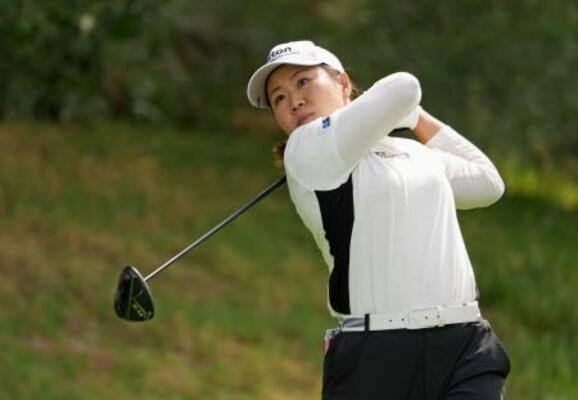 　第１ラウンド、５アンダーで首位の畑岡奈紗＝シャドークリークＧＣ（共同）