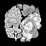 秋田牡丹（あきたぼたん）〈植物紋　牡丹〉