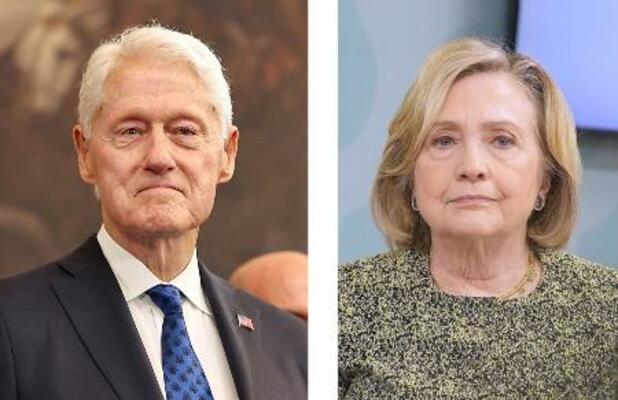 　ビル・クリントン氏、ヒラリー・クリントン氏（いずれもゲッティ＝共同）