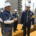熱中症対策、強化を 宇都宮で栃木労働局 工事現場パトロールで呼びかけ
