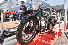 1949年製メグロバイクが来年復元へ　那須烏山のイベントでレストア中間…