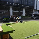 駅前空間どう使う？ベンチテーブル、キッチンカー登場へ　那須塩原で初の社会実験、まちづくりのヒントに