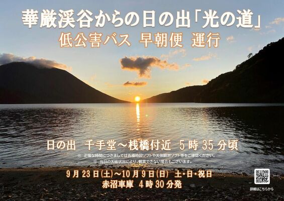 早朝便のチラシ