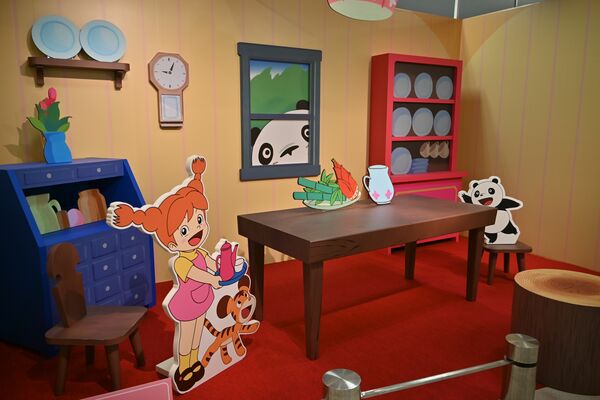 ミミ子の家のダイニングを再現したフォトスポット