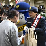 森三中・大島さんが一日署長に　宇都宮市役所で防犯啓発活動