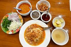 １９７０年大阪万博で人気、ミャンマーの麺