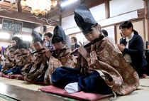 大田原で子どもら雅楽奉納