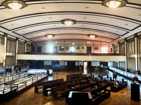 市ケ谷記念館の大講堂=東京都新宿区