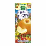 カゴメが県産ナシの「野菜生活100」ジュースを全国限定販売へ　にっこり…