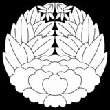 杏葉牡丹 （ぎょうようぼたん）〈植物紋　牡丹〉