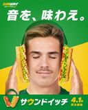 サブウェイ史上初、“聴ける”サンドが登場!ヘッドホン型サンドイッチ『サウンドイッチ』4月1日から販売!