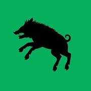 小山の住宅でイノシシ目撃