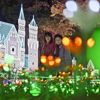 メルヘンの世界出現　無数の光りの花、鮮…