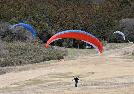 古賀志山南面で始まった宇都宮スカイフェスタ２０２４