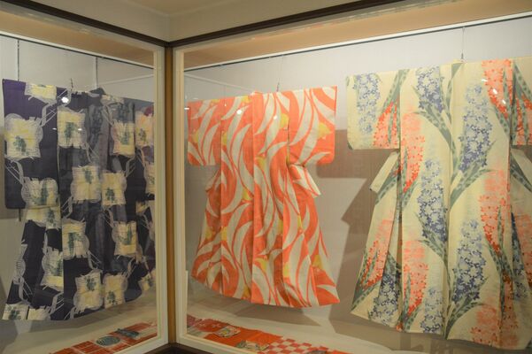 足利織物伝承館で展示されている足利銘仙