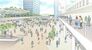 ２０２４年１０月に公表されたＪＲ宇都宮駅西口のイメージ図（宇都宮市提供）