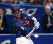日本、集中打で逆転勝ち
