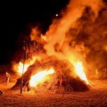 ４年ぶり有観客で「たんたん祭り」　夜を照らすボッチの灯り　高根沢