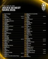 ASIA'S 50 BEST BARS、2026年の拡張版51-100…