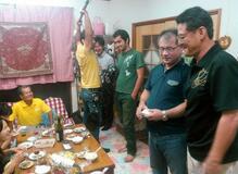 鹿児島の島からイランで無事願う