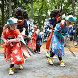 子どもたちが雅に舞　茂木で「河井のささら」　五穀豊穣など願う