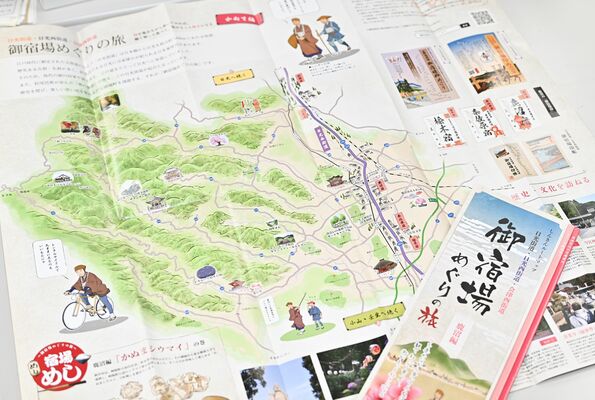 市内を案内するルートマップ