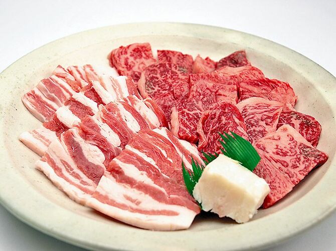 希少な能登牛と能登豚の「能登のあみ焼きセット」