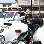 白バイ展示で交通安全ＰＲ　鹿沼署など　県民運動イベント、親子連れでにぎ…