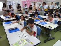 記事の書き方学ぶ／下野市国分寺小
