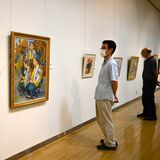 ４年越し悲願の初絵画展　鹿沼の元小学校教諭青木さん　身近なものモチーフに35点