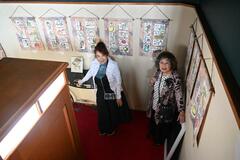 心伝える絵手紙 ５日まで展示