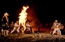 那須・殺生石で３年ぶり御神火祭